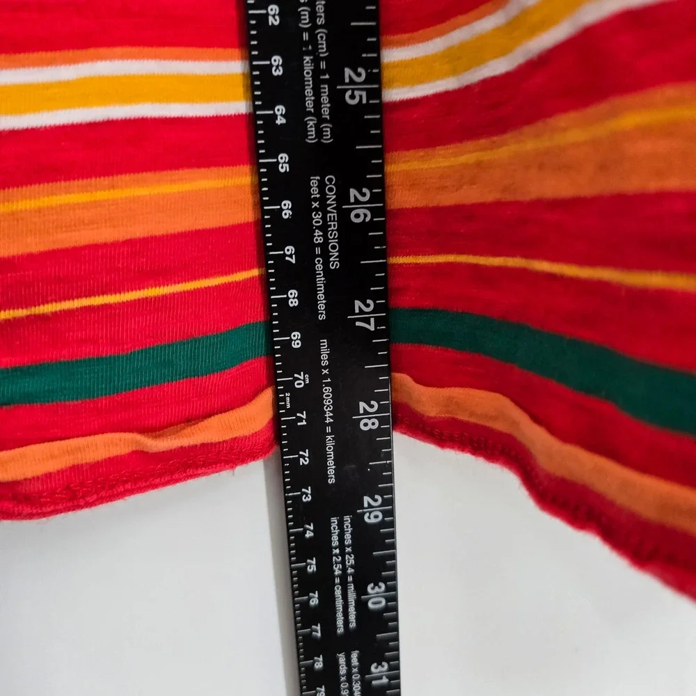 Guess Vibras J Balvin Striped Tee Retro 80s 90s Multicolor T-Shirt‎ Men's Size M - Picture 7 of 9